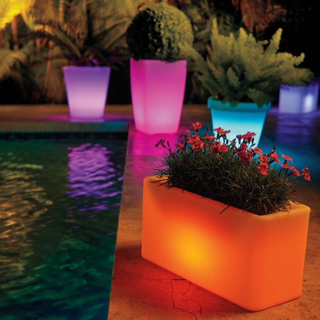 489152 solar planter 634x634 15 Illuminated Planters That You Would Like To Have It In Your Outdoor Place