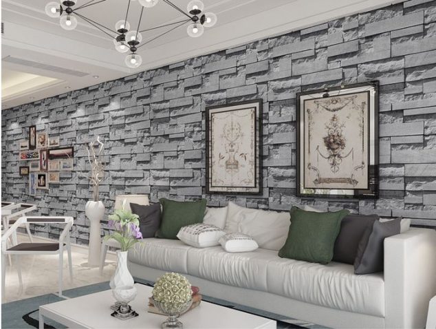16 Creative 3D Living Room Wallpaper Ideas That You Should Check Acheter 4 obtenir 1 3D moderne papier peint brique de papier peint pour vecirctements chinois restaurant 634x478 16 Creative 3D Living Room Wallpaper Ideas That You Should Check