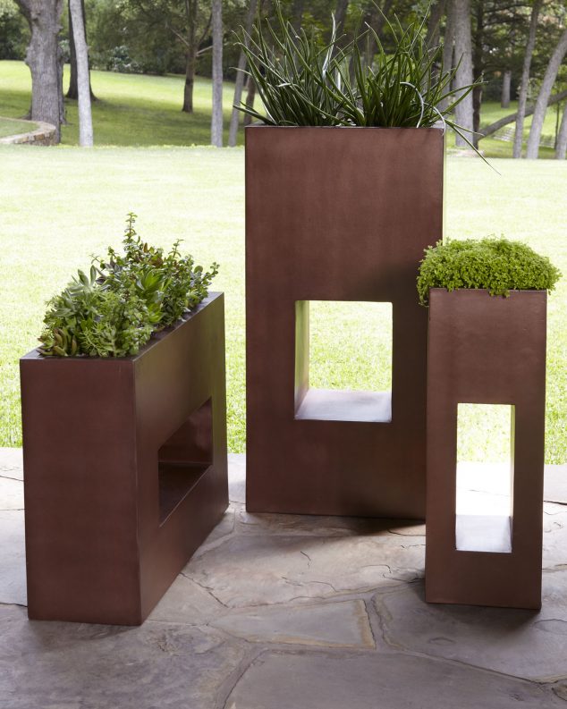 15 of The Best Modern Outdoor Planters You Have Ever Seen Cooper Planters Designs 634x793 15 of The Best Modern Outdoor Planters You Have Ever Seen
