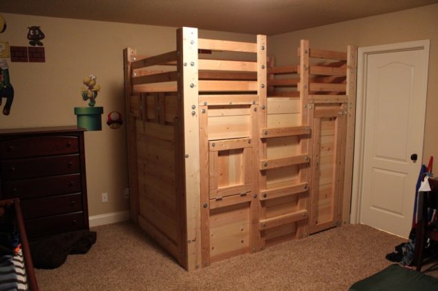 13 of The Mind Blowing DIY Bunk Bed for Kids DIY Bunk Bed Ideas 634x422 13 of The Mind Blowing DIY Bunk Bed for Kids