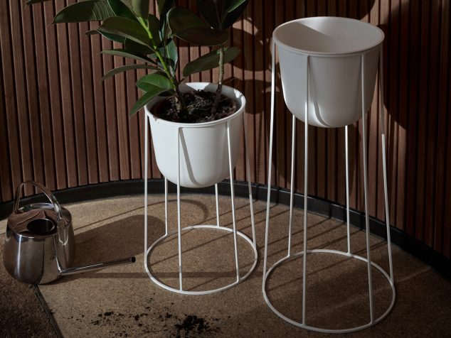 Menu Wire Plant Pot White Lifestyle 634x476 15 of The Best Modern Outdoor Planters You Have Ever Seen