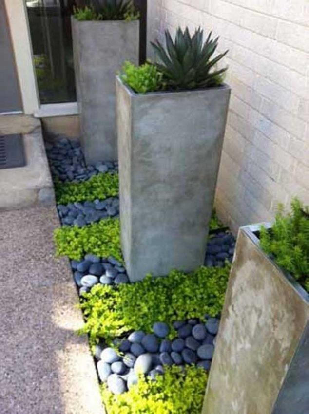 Patio Stones Home Decorating 634x850 18 Brilliant Uses of River Rocks For Exclusive Home Decoration