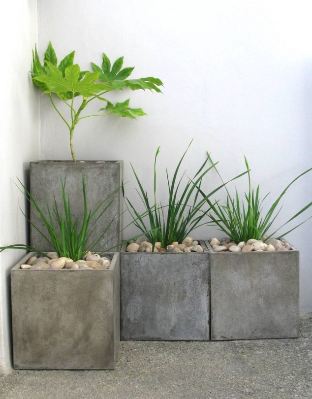 15 of The Best Modern Outdoor Planters You Have Ever Seen concrete 634x810 15 of The Best Modern Outdoor Planters You Have Ever Seen