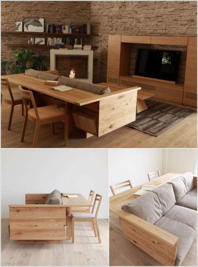 Make Space In Your Home:13 Space Saving Tricks For Small Apartments dien tich nho giuong ngu phong lam viec 3 ylas 634x855 Make Space In Your Home:13 Space Saving Tricks For Small Apartments