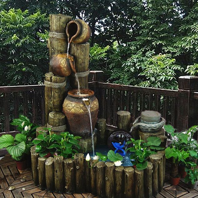 15 Standout Fountain Design for Garden Art That Will Catch Your Eye font b Large b font European garden rockery Feng Shui Lucky fish Home Furnishing garden 634x634 15 Standout Fountain Design for Garden Art That Will Catch Your Eye
