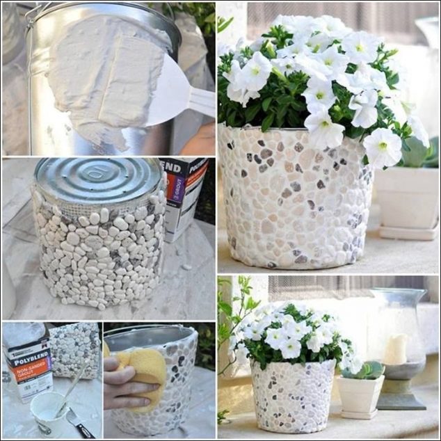 18 Brilliant Uses of River Rocks For Exclusive Home Decoration homemade outdoor decorating tutorials 634x634 18 Brilliant Uses of River Rocks For Exclusive Home Decoration