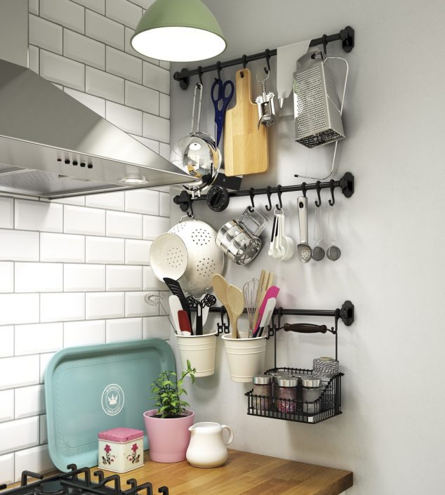 ikea organizador pared serie fintorp PH128071 634x705 14 Clever Ideas How To Use The Walls For Storage And To Save Space