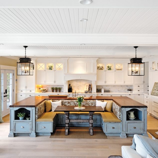 17 Kitchen Islands With Seating Options That are Must Have For This Year kitchen islands with bench seating flatware compact refrigerators 634x634 17 Kitchen Islands With Seating Options That are Must Have For This Year