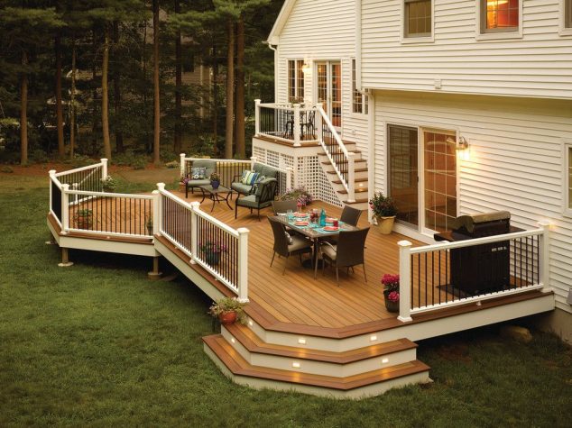 lowes stockton ca for a contemporary deck with a contemporary and fiberon decking by fiberon decking 634x475 Divine Decor: 13 Deck Design In Small Backyard That You Must See