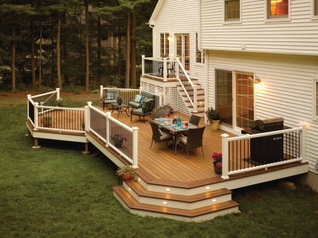 Divine Decor: 13 Deck Design In Small Backyard That You Must See lowes stockton ca for a contemporary deck with a contemporary and fiberon decking by fiberon decking 634x475 Divine Decor: 13 Deck Design In Small Backyard That You Must See