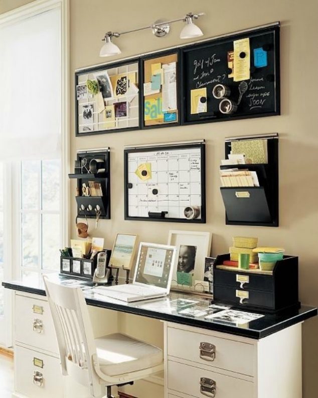 14 Clever Ideas How To Use The Walls For Storage And To Save Space office 4 634x792 14 Clever Ideas How To Use The Walls For Storage And To Save Space
