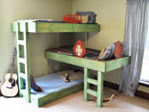 trexiarus krovat 4 634x476 13 of The Mind Blowing DIY Bunk Bed for Kids