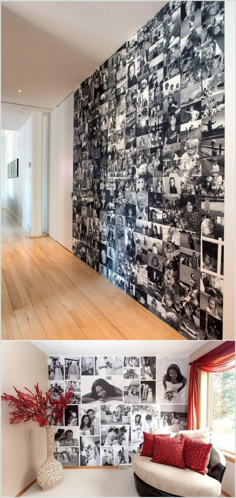 10 cool ways to decorate your walls with family photos 5 486x1024 12 Shocking Ideas to Create Nice Looking Family Gallery Wall