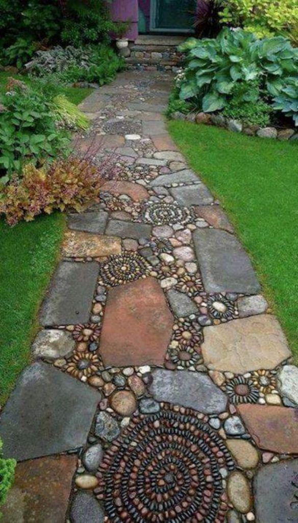 1dd0ef0b3bc037ca5d4bbd49f7fc7f2f 1 584x1024 18 Incredible Pathways Design to Cheer up Your Garden Place