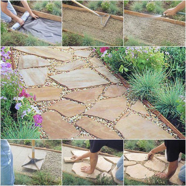 How to Install DIY Flagstone Path thumb 634x634 Solve the Puzzle: DIY Flagstone Walkway Tutorial For Inspiration