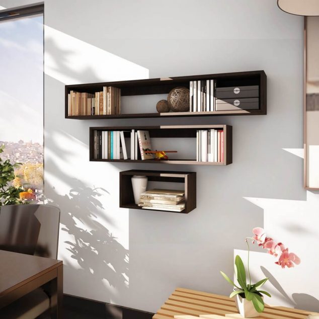 Kahverengi Dekoratif Raf Modeli 634x634 16 Functional and Stylish Shelves Design That Will Grab Your Attention