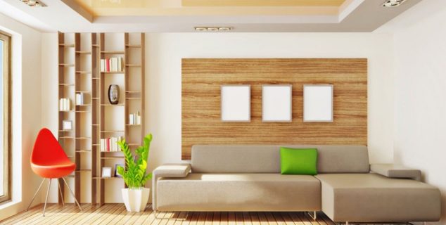 15 Vivid Ways to Decor the Interior Walls With Wooden Art Design Wood decoration in the modern living room 634x320 15 Vivid Ways to Decor the Interior Walls With Wooden Art Design