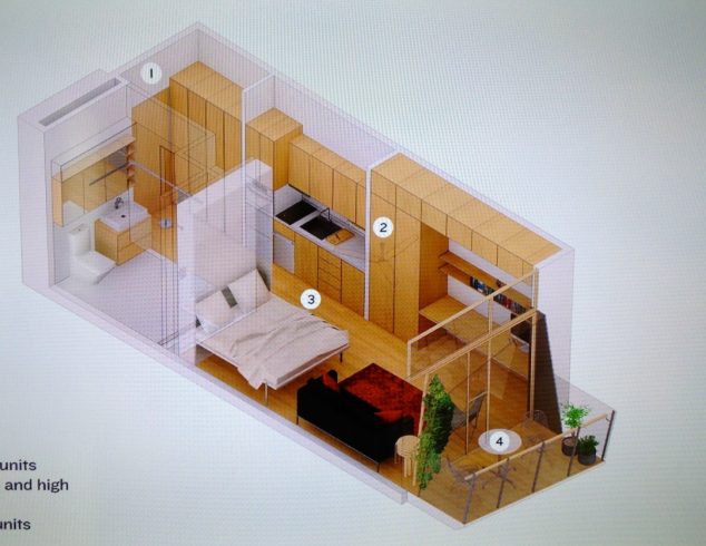 15 Studio Loft Apartment Floor Plans For Home Design apartamento1 634x490 15 Studio Loft Apartment Floor Plans For Home Design