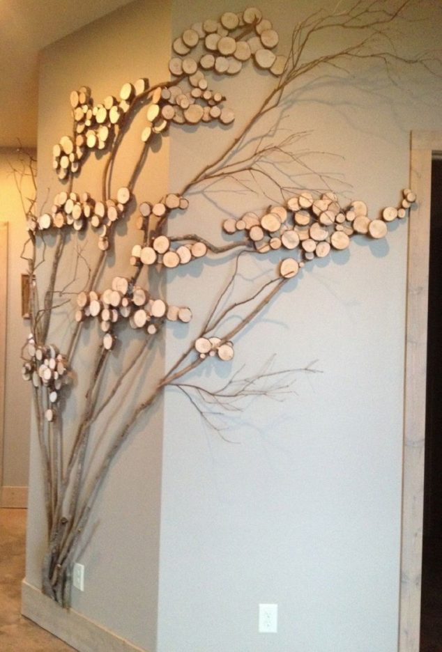 15 Tree Sided Wall Decor For The Blank And Boring Walls In The House arboles ramas decorar casa otono decoracion pared 634x936 15 Tree Sided Wall Decor For The Blank And Boring Walls In The House
