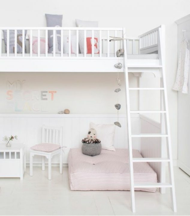 meubles beiges pour la chambre d enfant en beige et blanc meubles de chambre a coucher e1461589059683 634x720 15 Teen Rooms Decor Ideas That Will Make You Say Wow