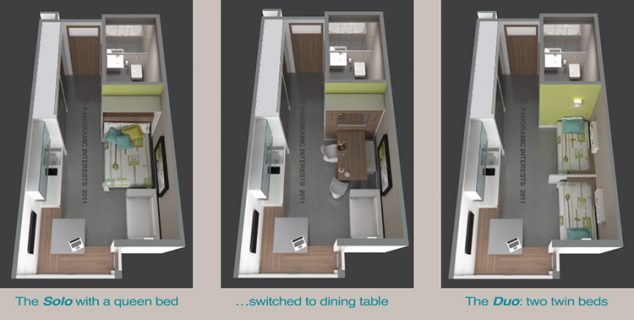 micro apts 06 634x320 15 Studio Loft Apartment Floor Plans For Home Design