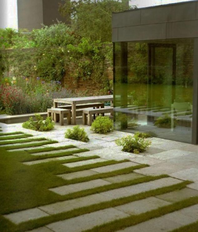 15 So Beautiful Garden Pathway For Every Contemporary Garden modern and contemporary garden pathway 634x742 15 So Beautiful Garden Pathway For Every Contemporary Garden