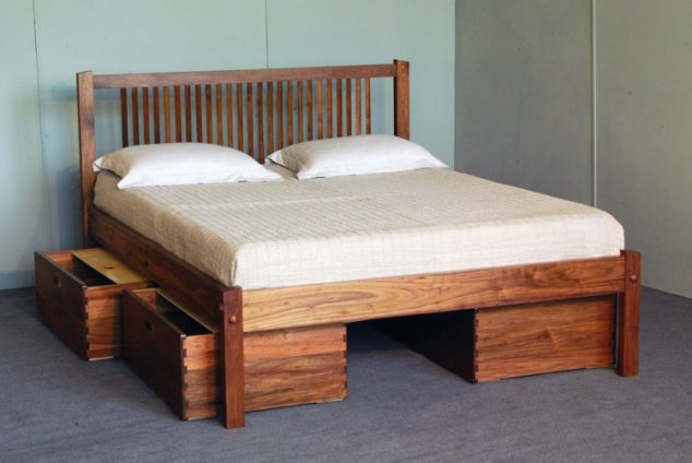 plans building platform bed storage woodworking blog platform bed with storage plans 634x424 13 Useful DIY Ideas on How to Build Platform Bed