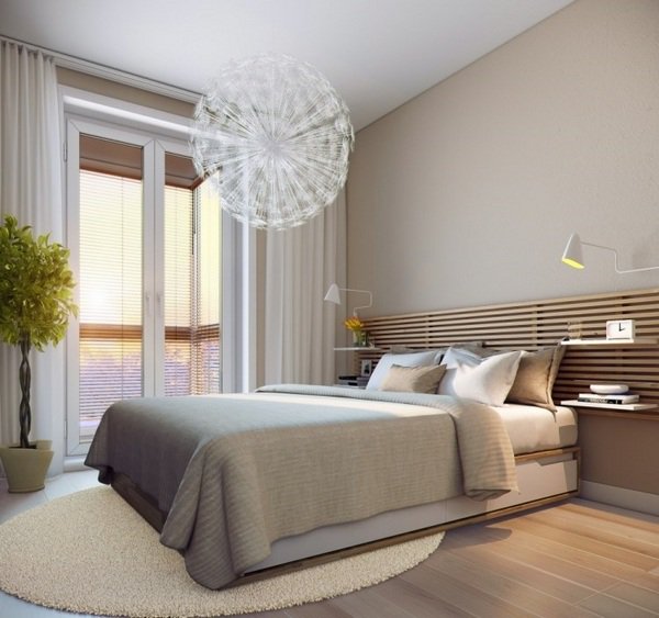 20 Ideas How to Design Small Bedroom That Abound Elegance small bedrooms ideas neutral colors modern chandelier 20 Ideas How to Design Small Bedroom That Abound Elegance