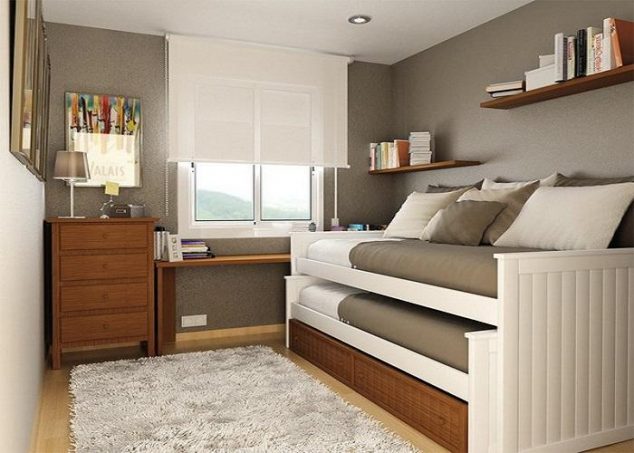 spalnya 35 634x453 20 Ideas How to Design Small Bedroom That Abound Elegance