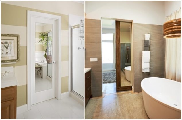 what kind of door is suitable for your bathroom 10 634x418 15 Ideas How To Choose The Most Suitable Door For Your Bathroom