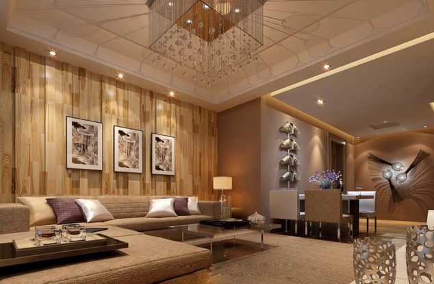 wood living room nor wooden wall decoration art in chinese dining living room download 3d 634x414 15 Vivid Ways to Decor the Interior Walls With Wooden Art Design