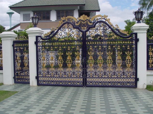 12 Modern Gate Design For Elegant Addition In Your Home 004 634x476 12 Modern Gate Design For Elegant Addition In Your Home