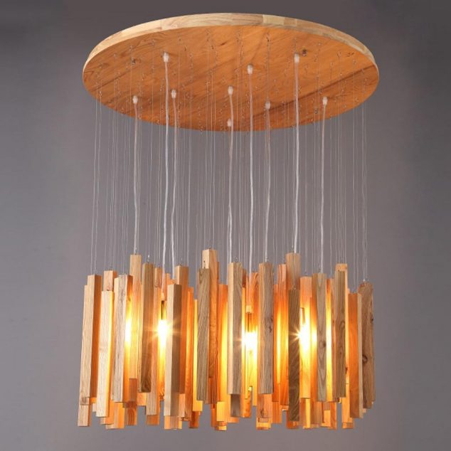 100 hand craft pendant light batten shaped 634x634 13 Creative DIY Lamp of Wood To Dream For