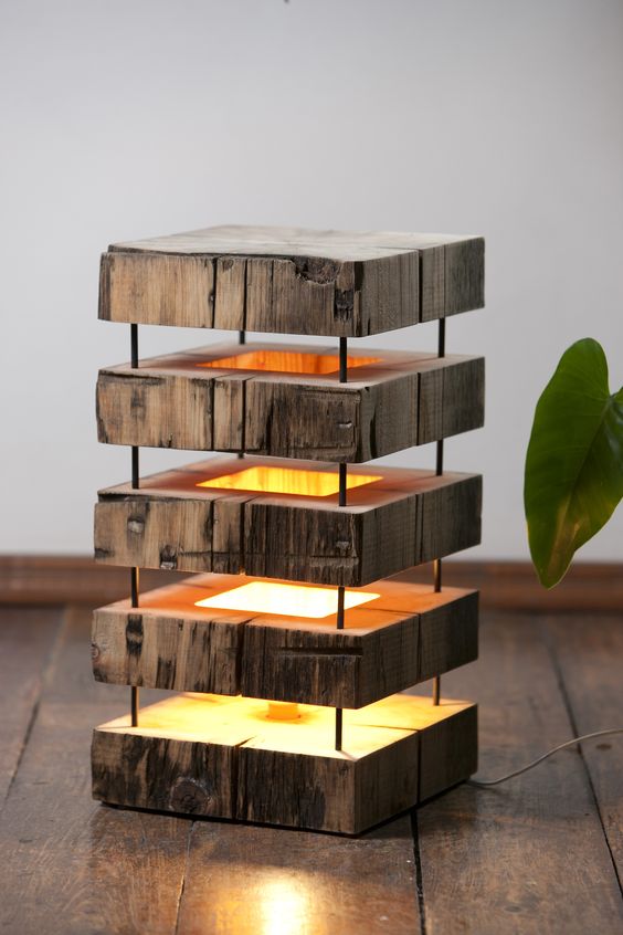 11 38 13 Creative DIY Lamp of Wood To Dream For