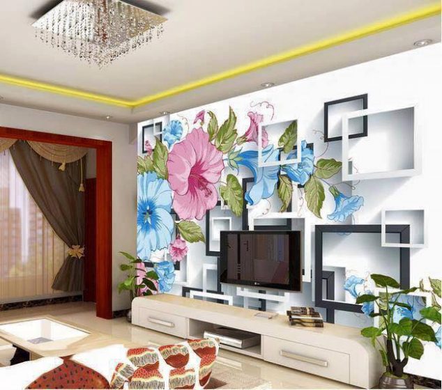 14264153 1229815713742917 7035329886994446456 n 634x560 12 3D Wallpaper for TV Wall Units That Will Make a Statement