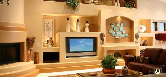  14 Breathtaking Gypsum Board And Niches For TV Wall Unit