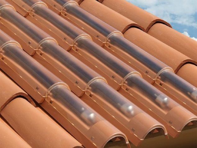 AD Solar Roof Tiles Cells 04 634x476 Use Solar Eco Tiles   The Future of Eco Homes and Approachable to The House Budget