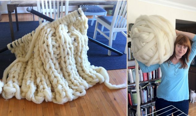 Creative DIY Knitted Giant Blanket of Wool For Cold Days Giant Wool Blankets Header 634x376 Creative DIY Knitted Giant Blanket of Wool For Cold Days