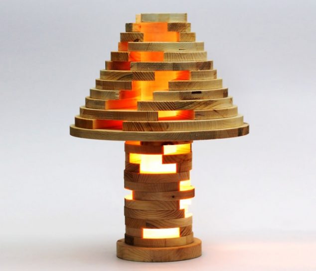 14 Unbelievably Great Wooden Lamp Design That Are Handmade Hardwood DIY Lamp Ideas 634x543 14 Unbelievably Great Wooden Lamp Design That Are Handmade