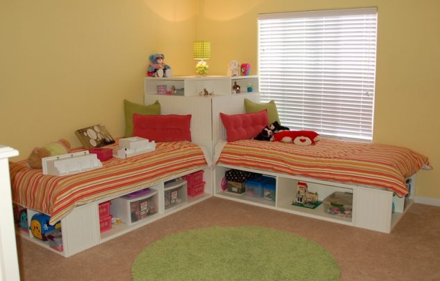 12 Awesome Kids Storage Bed That Will Make an Impression bedroom twin beds for girls kids with girl bedrooms storage corner bed for twins kids bedroom teen bedroom furniture bedrooms ikea 3 apartments ideas pinterest white teenage girl 797x510 634x406 12 Awesome Kids Storage Bed That Will Make an Impression