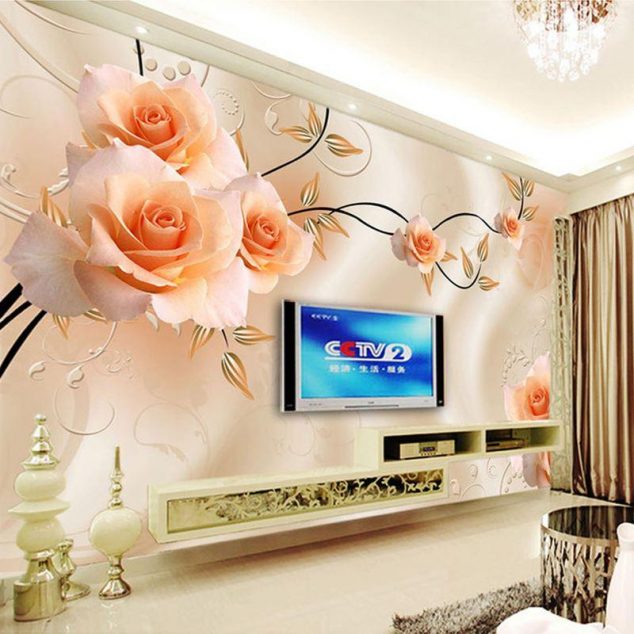 custom photo murals wallpaper luxury villas 634x634 12 3D Wallpaper for TV Wall Units That Will Make a Statement