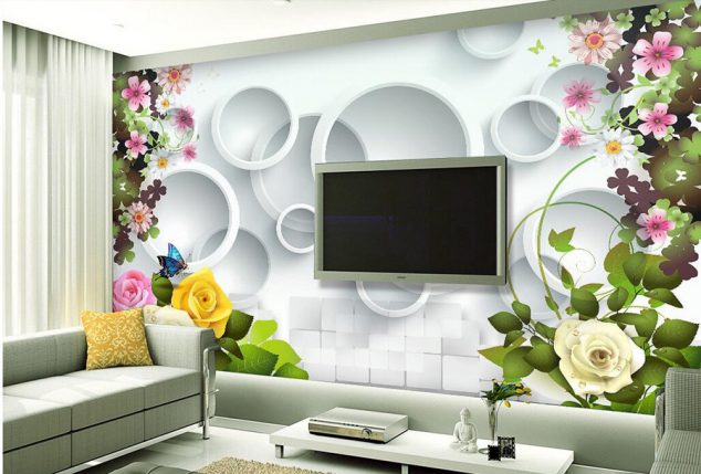 12 3D Wallpaper for TV Wall Units That Will Make a Statement font b Vogue b font beautiful rose flower 3D font b wallpaper b font papel 634x429 12 3D Wallpaper for TV Wall Units That Will Make a Statement