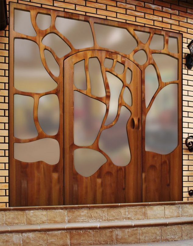18 Modern Front Door That Will Leave You Speechless naturaleza mobiliario puertas ladrillos 634x807 18 Modern Front Door That Will Leave You Speechless