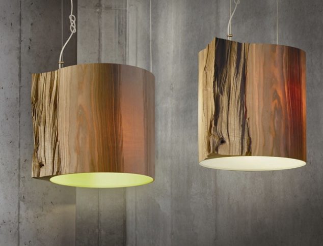 the wise one wood log pendant light by ieva kaleja 634x484 13 Creative DIY Lamp of Wood To Dream For