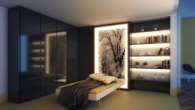 0ad97  backlit bedroom art inspiration 634x357 14 Shef Lighting Idea That Will Take Your Breath Away