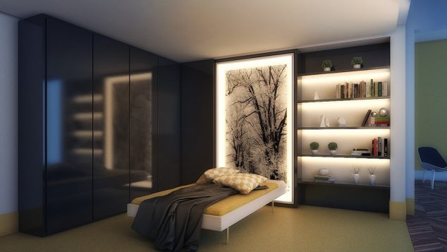 14 Shef Lighting Idea That Will Take Your Breath Away 0ad97 backlit bedroom art inspiration 634x357 14 Shef Lighting Idea That Will Take Your Breath Away