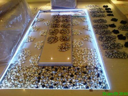 942 DIY Exciting Project For Adding Glass Flooring With Pebble in Your Perfect Home