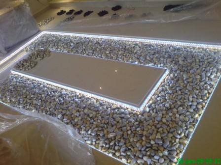 952 DIY Exciting Project For Adding Glass Flooring With Pebble in Your Perfect Home