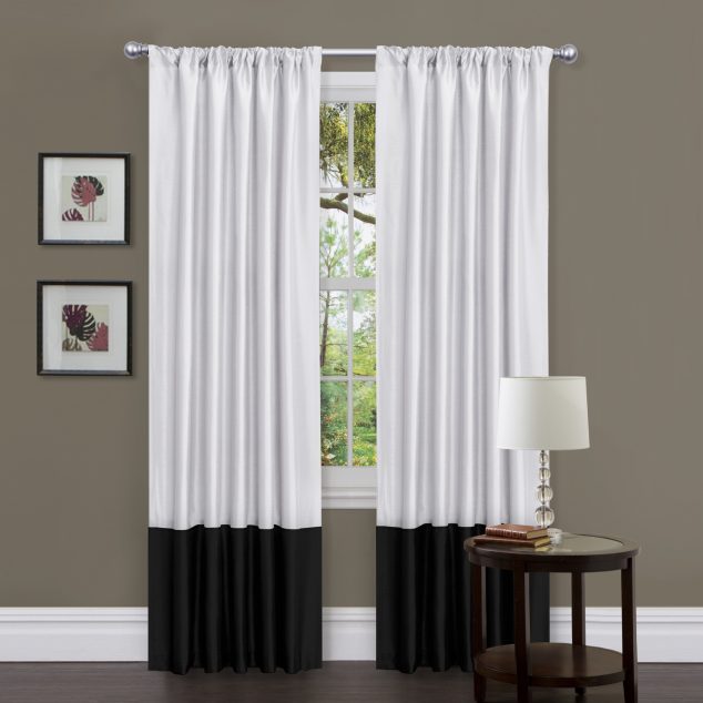 Black And White Grommet Curtains 634x634 Different Style: Find 15 Beautiful Curtains Design Just Here