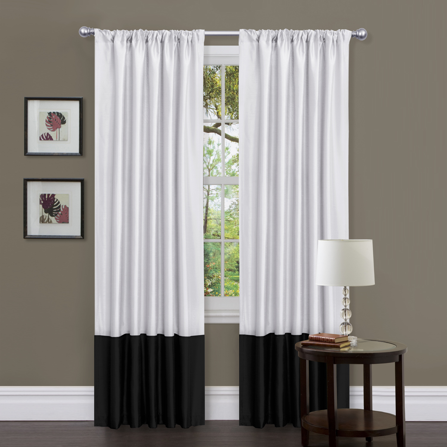 Black And White Grommet Curtains Fantastic Viewpoint Black And White Grommet Curtains